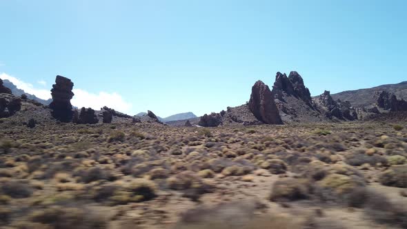 Mountain Teide and wild landscape