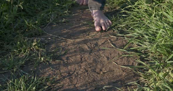 Relax Walk with Bare Feet