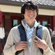 High school student outside school building - VideoHive Item for Sale
