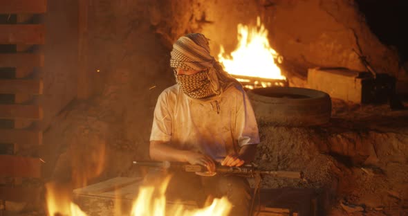 Teen Warrior Near Fire alt