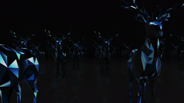 Deer Neon 4k 