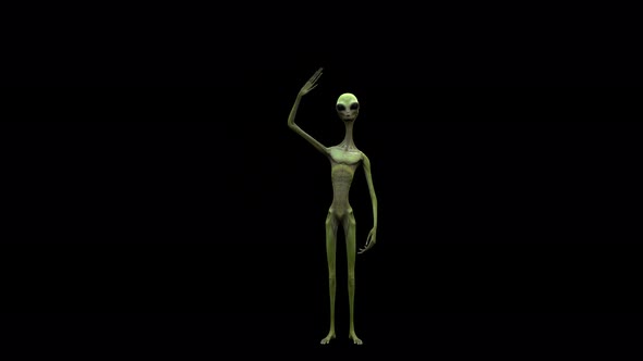 4K Alien Waving