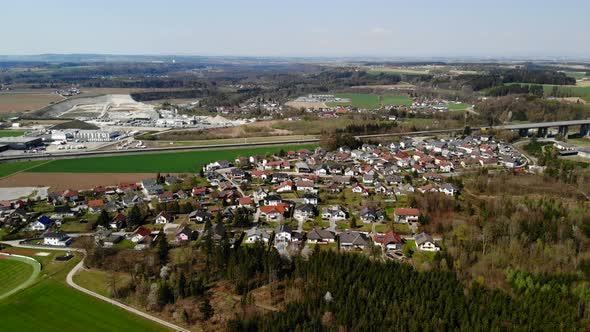 Drone Video of an Village in Upper Austria