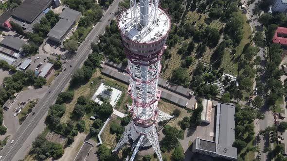 Kyiv, Ukraine: TV Tower, Aerial View