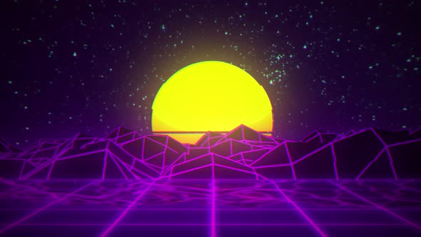 Animated 80’ Retro Background Video V3