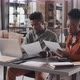 Black Couple Doing Taxes at Home - VideoHive Item for Sale