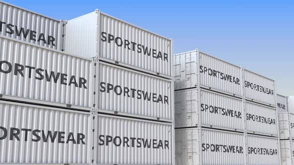 Cargo Containers with Sportswear