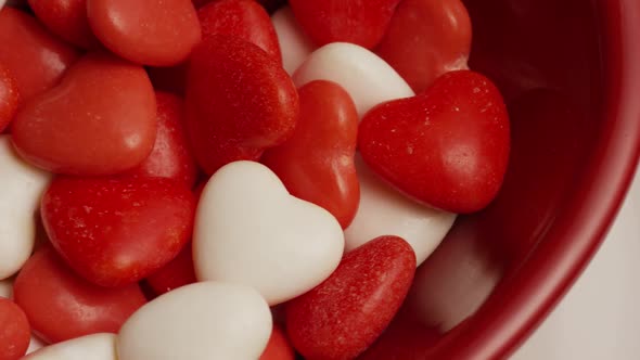 Rotating stock footage shot of Valentine's Day candy - VALENTINES 023
