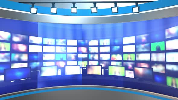 Virtual Television Studio Background Loop