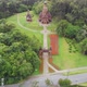 Memorial Ukrainian immigrants, Orthodox Church, Tingui Park Curitiba aerial view - VideoHive Item for Sale