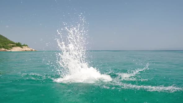 Kid Diving From Yacht