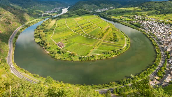 Moselle Riverbend Timelapse, Germany