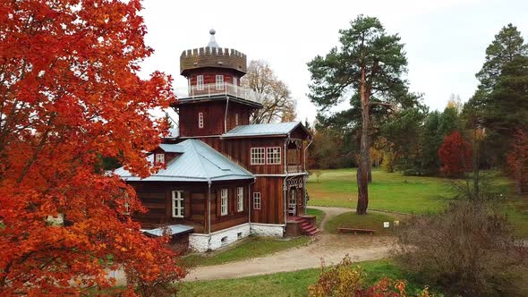 Golden Autumn In A Country Estate