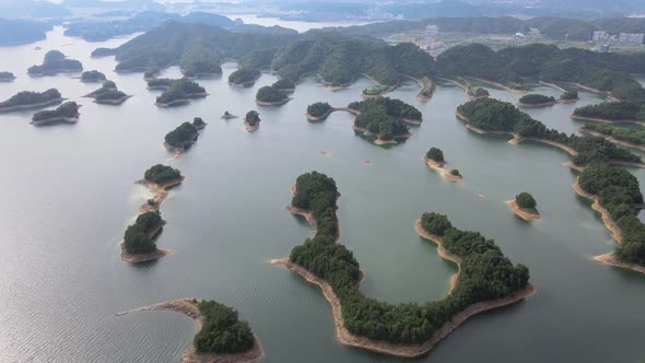 Aerial View of Lake, Hangzhou, China