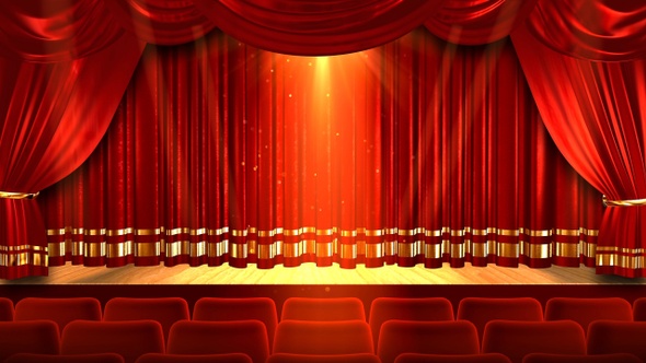 Theater Red Curtain 