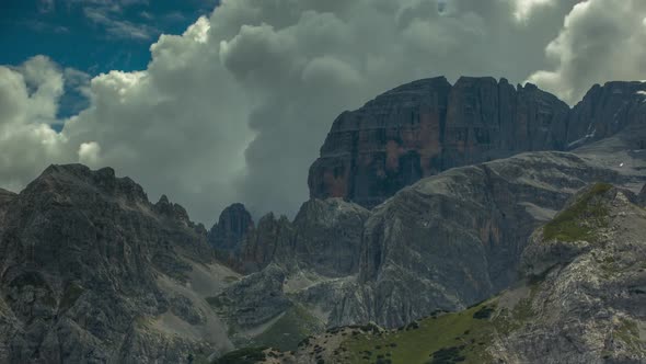 dolomites alps italy mountains snow peaks ski timelapse