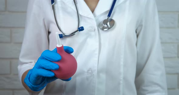 Nurse with Medical Enema