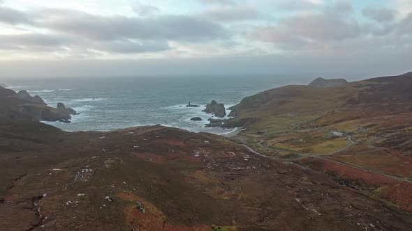 The Amazing Coastline at Port Between Ardara and Glencolumbkille in County Donegal - Ireland