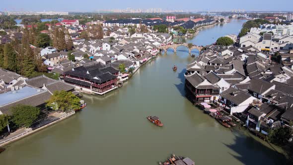 Ancient Town, Located in a Suburb of Shanghai City