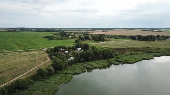 Yanovichskoe Lake And The Vymnyanka River 