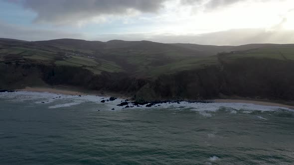 Aerial View Kinnagoe Bay County Donegal Ireland