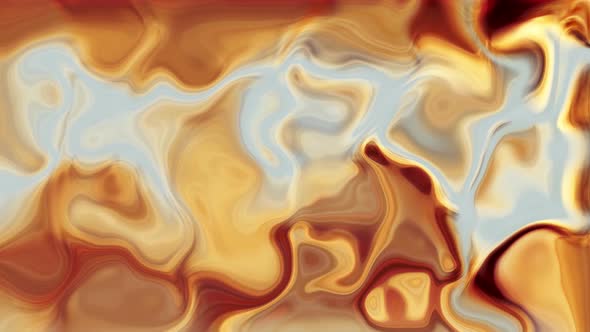 Abstract golden color trendy wavy background. Abstract water liquid animation