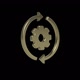 Golden Icon. Gear With Arrows Rotate Around it Axis. - VideoHive Item for Sale