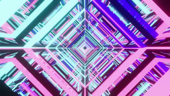 Light Pink And Blue Square Background Vj Loop HD