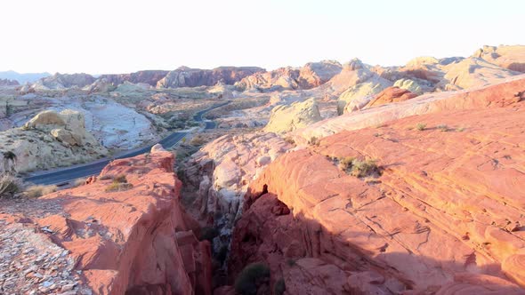 Sunrise at Valley of Fire State Park, Nevada.