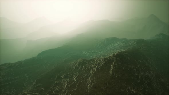 Morning Fog in Mountain of Afghanistan