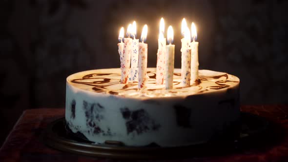 Birthday Cake with Candles.