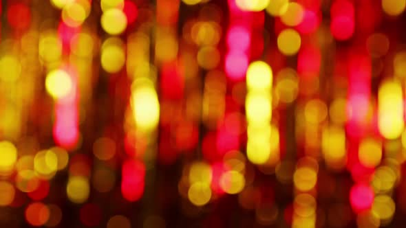 Pink and Yellow Lights with Bokeh Effect