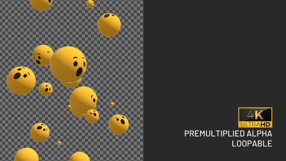 3D Suprised Emojis Transition alt
