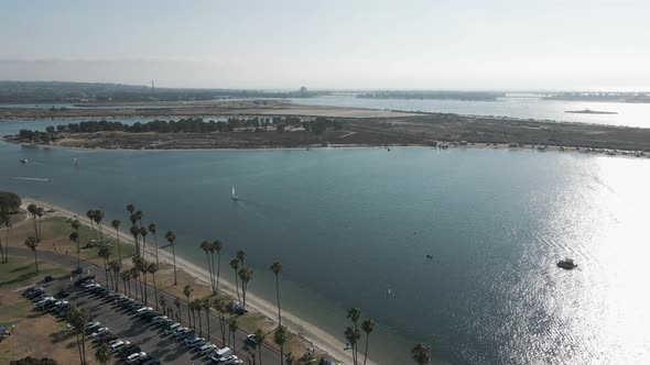 Mission Bay Drone View San Diego