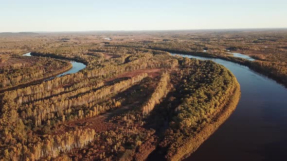 Autumn Forest And River 06