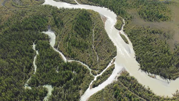 Aerial Video of the Kurai Steppe