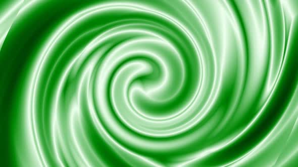 Green White Color Silky Twisted Liquid Motion Animated Background