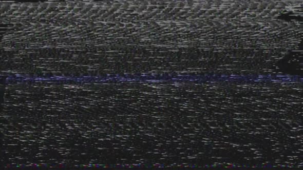 Screen noise interference isolated on dark background