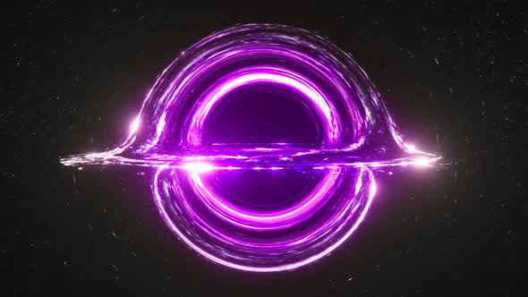 Violet Black Hole Simulation Seamless Loop
