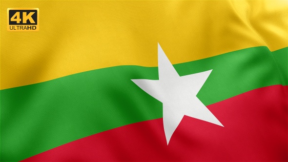 Myanmar Flag - 4K