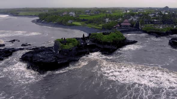 FULLHD Epic Storm on the Mengening Beach Aerial