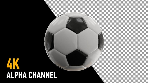 Soccer Ball Rotating with Alpha Channel alt