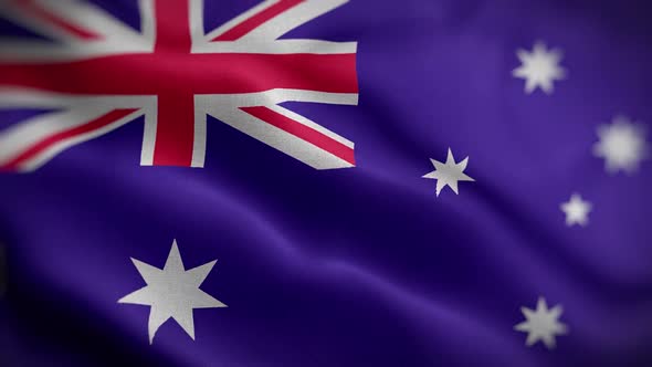 Australia Flag Textured Waving Front Background HD