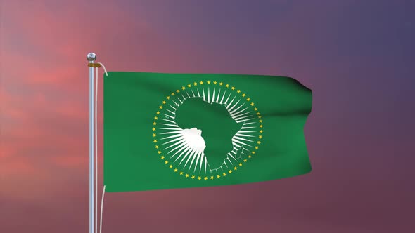 African Union Flag 4k
