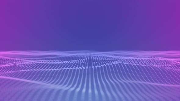Amazing particle wave animated gradient background