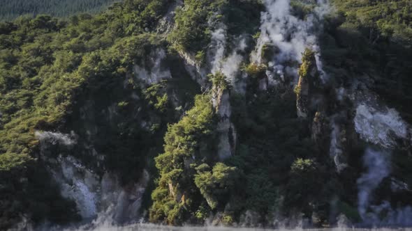 Smoking hill in New Zealand