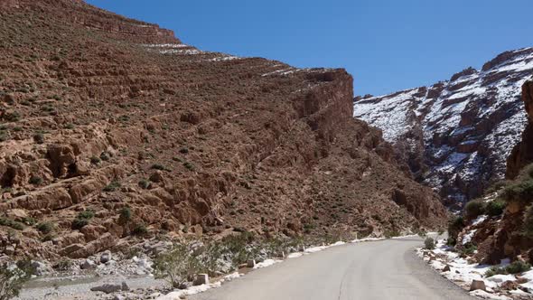 Drive off-road canyon gorge morocco