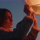 Couple flies a Chinese lantern - VideoHive Item for Sale