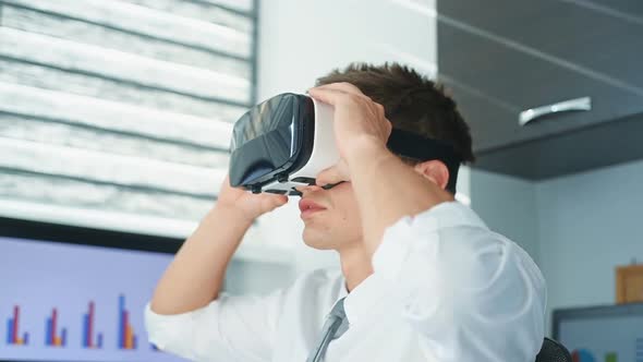 Businessman Working In Office