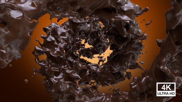 Spinning Twisted Chocolate Splash 4K alt